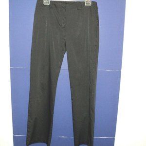 Poleci Pants Size 8 Black w/ Silver Pinstripes